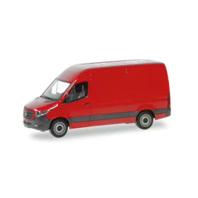   Herpa 093811-002 Mercedes-Benz Sprinter 18 HD, dobozos - piros (H0)