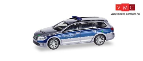 Herpa 093910 Volkswagen Passat Variant GTE, német rendőrség - Polizei (H0)