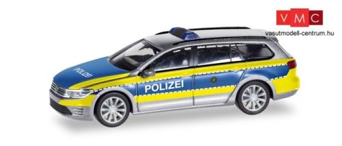 Herpa 094030 Volkswagen Passat Variant GTE E-Hybrid - Polizei Wolfsburg (H0)