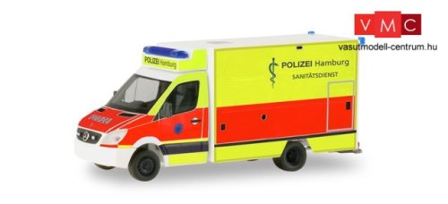 Herpa 094436 Mercedes-Benz Sprinter Fahrtec - Polizei Hamburg / Sanitätsdienst (H0)