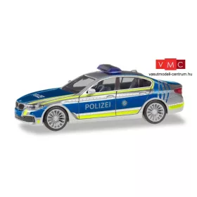 Herpa 094566 BMW 5-ös Limousine (G30), német rendőrség - Lotsenfahrzeug Polizei München (H