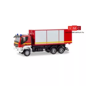 Herpa 094610 Iveco Trakker cserefelépítményszállító tűzoltóautó - Feuerwehr (H0)