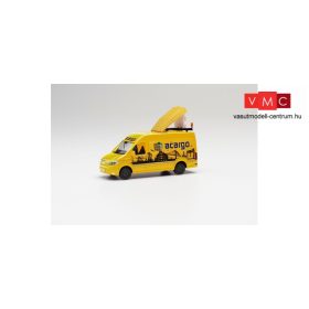 Herpa 095280 MAN TGE BF3 rakománykísérő, acargo (Hamburg) (H0)