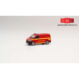 Herpa 095433 Volkswagen Transporter T6 tűzoltó, dobozos - FW Dresden (H0)
