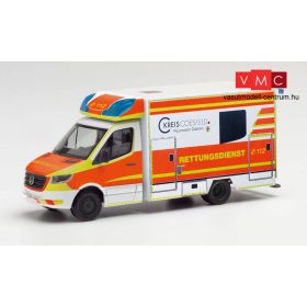   Herpa 095570 Mercedes-Benz Sprinter 2018 Fahrtec mentőautó, RTW Dülmen (H0)
