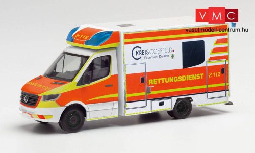 Herpa 095570 Mercedes-Benz Sprinter 2018 Fahrtec mentőautó, RTW Dülmen (H0)