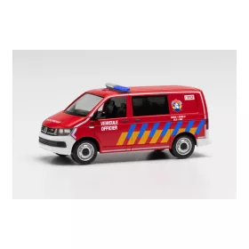   Herpa 096287 Volkswagen Transporter T6 tűzoltó félbusz, FW Lüttich (H0)