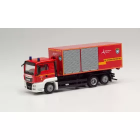 Herpa 096331 MAN TGS XL cserekonténerszállító tűzoltó - FW Eschweiler (H0)