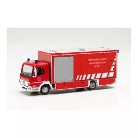   Herpa 096553 Mercedes-Benz Atego dobozos tűzoltó - FW Essen Wasserrettung (H0)