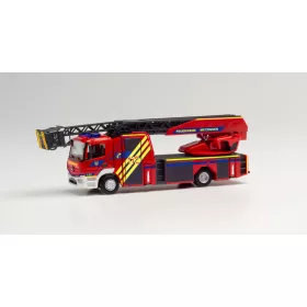 Herpa 096676 Mercedes-Benz Atego 2013 Rosenbauer létrás tűzoltóautó, FW Metzingen (H0)