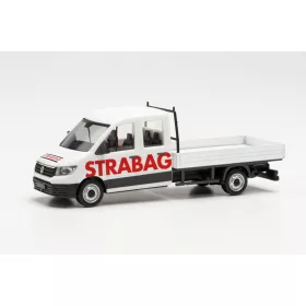 Herpa 096720 Volkswagen Crafter duplakabinos platós, Strabag (H0)