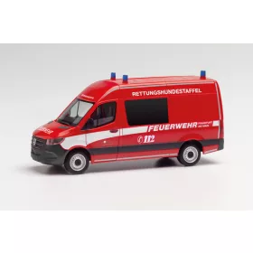   Herpa 096881 Mercedes-Benz Sprinter 2018 félbusz - FW Frankfurt/Rettungshundestaffel (H0)