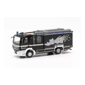  Herpa 096997 MAN TGM CC Z-Cab tűzoltóautó, FW Schweiz (H0)