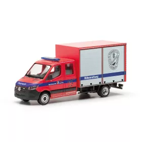   Herpa 097017 Mercedes-Benz Sprinter 18, dobozos tűzoltó - FW Augsburg (H0)