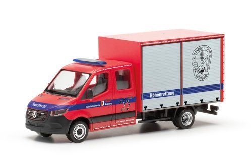 Herpa 097017 Mercedes-Benz Sprinter 18, dobozos tűzoltó - FW Augsburg (H0)