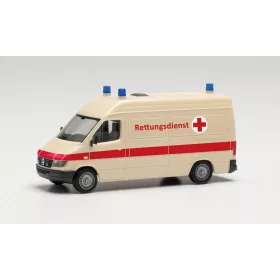   Herpa 097031 Mercedes-Benz Sprinter 1996, RTW mentőautó - Herpa Basic (H0)