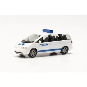 Herpa 097154 Ford Galaxy THW, fehér/kék (H0)