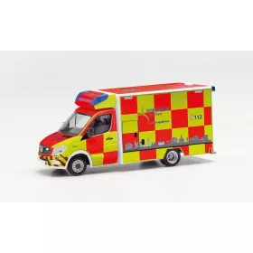   Herpa 097284 Mercedes-Benz Sprinter 2013 RTW mentőautó, Aachen (H0)