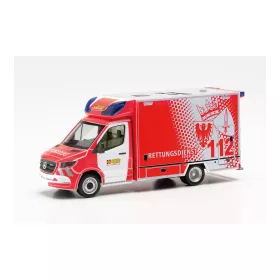   Herpa 097307 Mercedes-Benz Sprinter 2018 Fahrtec mentőautó, ASB (H0)