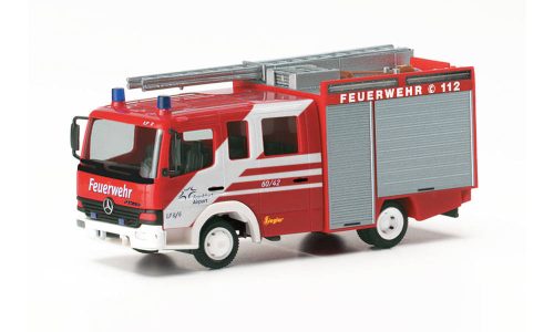 Herpa 097451 Mercedes-Benz Atego 1996 LF8/6 tűzoltóautó - Fraport (H0)