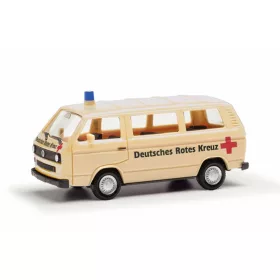   Herpa 097611 Volkswagen Transporter T3 Bully mentőautó, Rotes Kreuz - Herpa Basic (H0)