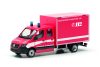 Herpa 097789 Mercedes-Benz Sprinter 2018 Doka, Feuerwehr FFM (H0)