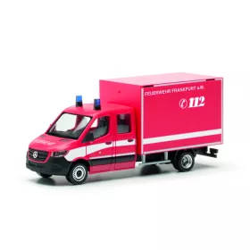   Herpa 097789 Mercedes-Benz Sprinter 2018 Doka, Feuerwehr FFM (H0)