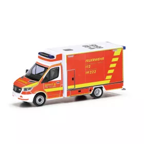   Herpa 097987 Mercedes-Benz Sprinter 2018 RTW tűzoltó - FW Wuppertal (H0)