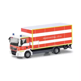   Herpa 098076 MAN TGM dobozos tűzoltó - LBW FW Düsseldorf (H0)