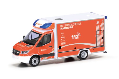 Herpa 098120 Mercedes-Benz Sprinter RTW tűzoltó - FW Hamburg (H0)