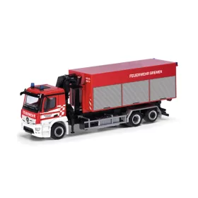   Herpa 098151 Mercedes-Benz Actros M WLF tűzoltó - FW Bremen (H0)