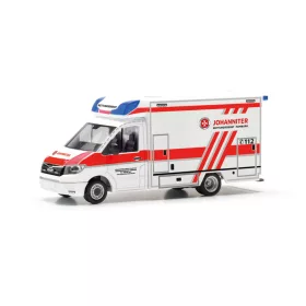   Herpa 098182 MAN TGE RTW mentőautó, Johanniter Hamburg (H0)