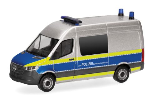 Herpa 098304 Mercedes-Benz Sprinter félbusz - Polizei SH (H0)