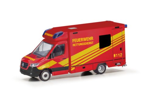 Herpa 098755 MB Sprinter 18 Fahrtec RTW FW