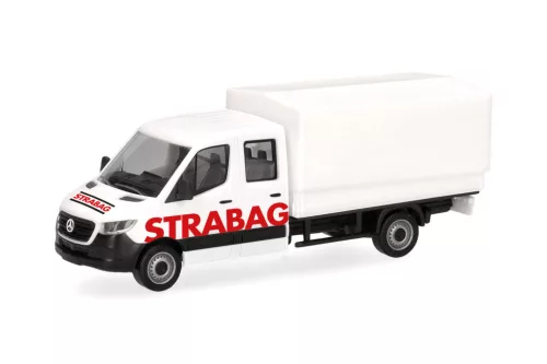 Herpa 098991 Mercedes-Benz Sprinter 18 DoKa - STRABAG (H0)