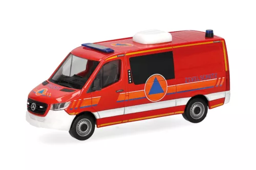 Herpa 099059 Mercedes-Benz Sprinter 18 félbusz, FD Zivilschutz (H0)