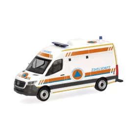   Herpa 099172 Mercedes-Benz Sprinter 2018 HD félbusz - MTF Zivilschutz (H0)