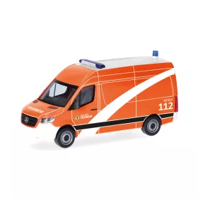   Herpa 099240 Mercedes-Benz Sprinter HD dobozos tűzoltó, (NKTW) Berliner Feuerwehr (H0)