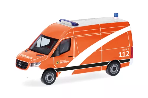 Herpa 099240 Mercedes-Benz Sprinter HD dobozos tűzoltó, (NKTW) Berliner Feuerwehr (H0)