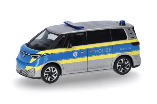 Herpa 099318 Volkswagen ID. Buzz People, Polizei Hessen (H0)