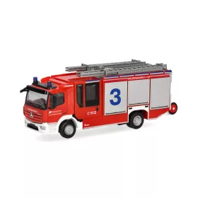   Herpa 099349 Mercedes-Benz Atego 2013 Z-Cab tűzoltó, Flughafen FW (H0)