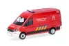 Herpa 099387 Volkswagen Crafter HD, dobozos tűzoltó - FW Interv (H0)