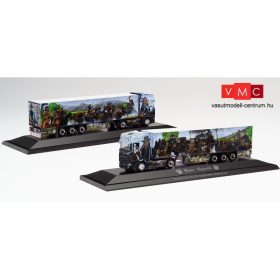 Herpa 122047 Scania CS 20 HD nyergesvontató, hűtődobozos félpótkocsival - Heide Logistik /