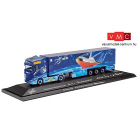 Herpa 122078 Scania CS20 HD nyergesvontató, hűtődobozos félpótkocsival - Weihnachts 2020 (