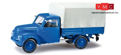 Herpa 303200 Framo V901/2 ponyvás teherautó - kék (H0)