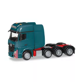 Herpa 304368-005 Mercedes-Benz Actros SLT nehéztehervontató - óceánkék (H0)