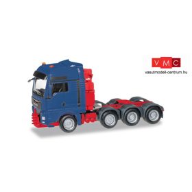 Herpa 304375-004 MAN TGX XXL E6 nehézteherszállító nyergesvontató, kék (H0)
