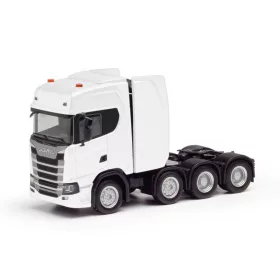   Herpa 308601-004 Scania CS20 HD 4-tengelyes nehézteher vontató - fehér (H0)