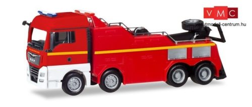 Herpa 309608 MAN TGX XLX Euro 6c Empl műszaki tűzoltósági kamionmentő - Feuerwehr (H0)