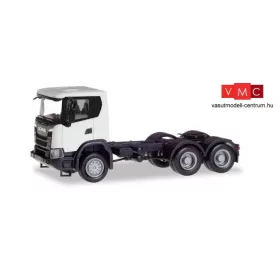 Herpa 309745 Scania CG 17 6x6 nyergesvontató, fehér (H0)